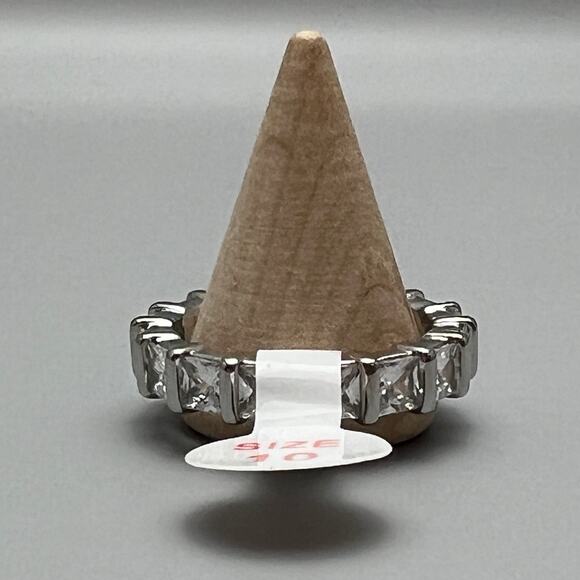 Bomb Party Candyland Unicorn Diamond Cubic Zirconia Rhodium Plating Size 10 Ring - Picture 3 of 7